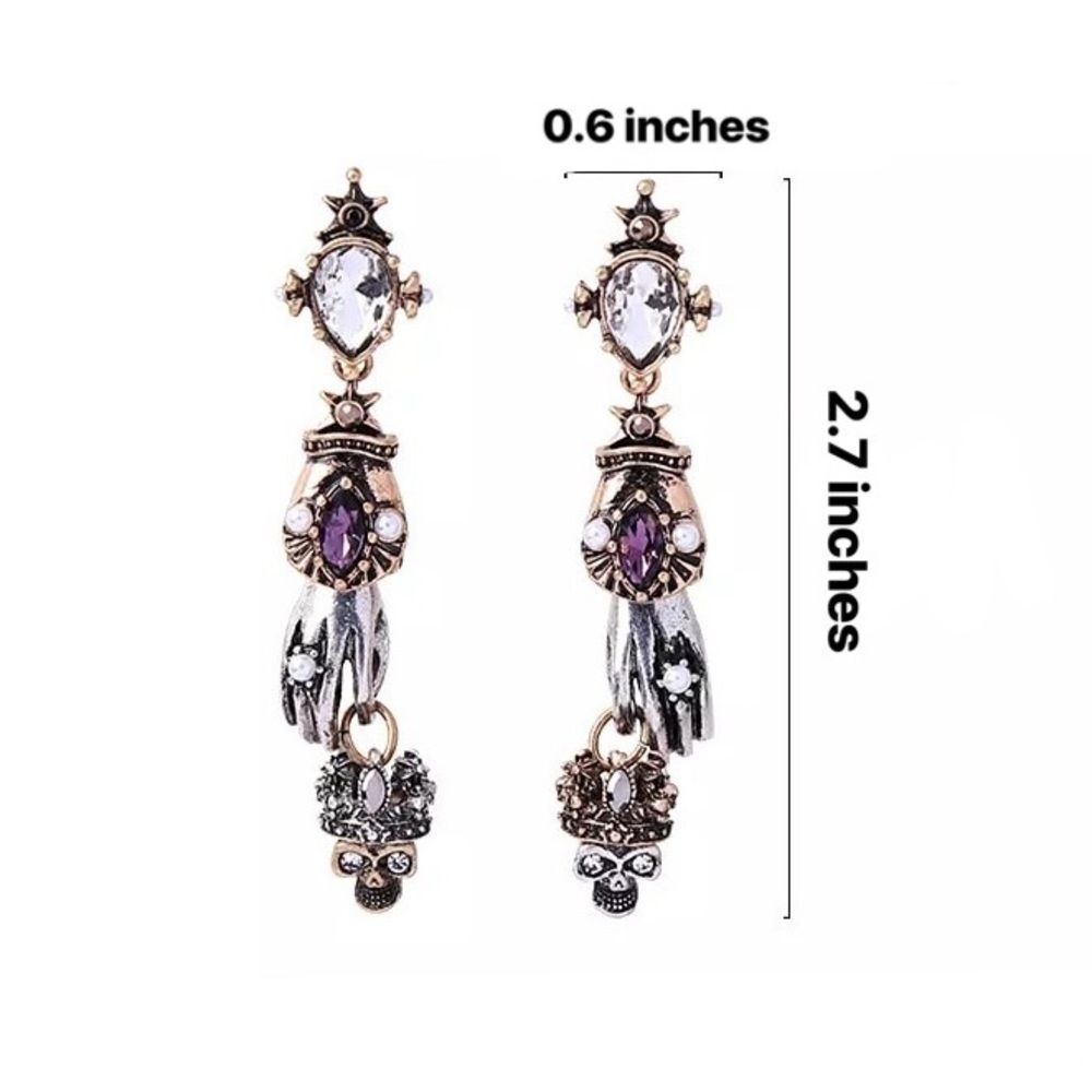 ✨Hand earrings 🖐🏻✨💀💎 - Picture 3 of 7